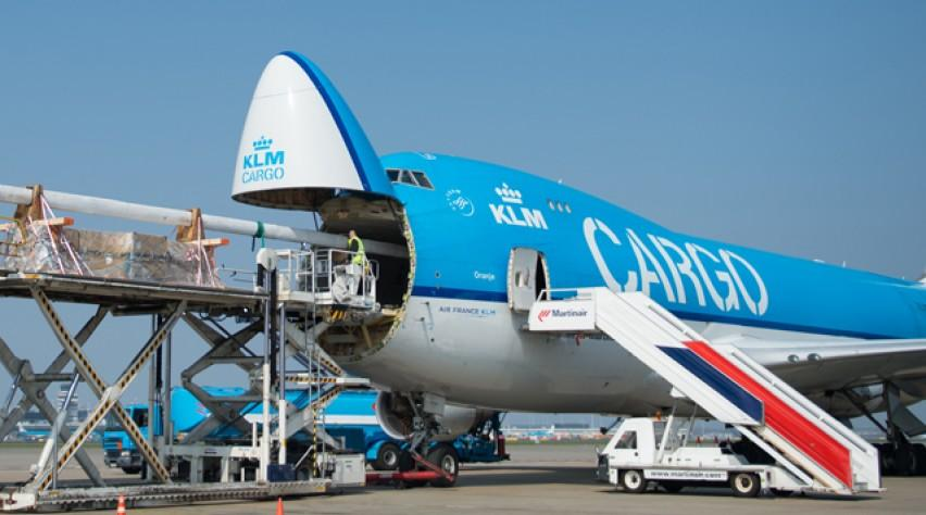 Cargo aircraft at Amsterdam Airport Schiphol