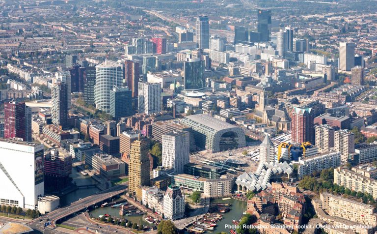 Overview of the Centre of Rotterdam.
